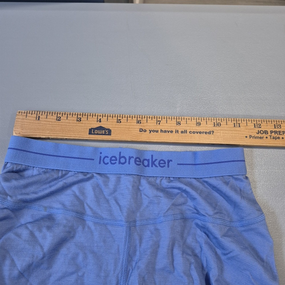 Icebreaker Merino Wool Leggings Womens Small Blue 200 ZoneKnit Base Layer Vented - Picture 8 of 11
